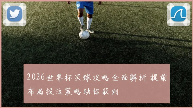 2026世界杯买球攻略全面解析 提前布局投注策略助你获利